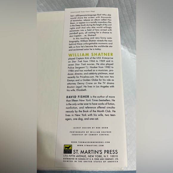 Up till Now FIRST EDITION Book William Shatner  w/ David Fisher AutoBiography - Picture 4 of 8